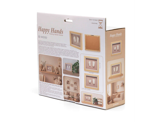 Happy Hands 3D Deluxe Casting Set – Natural Wood Frame