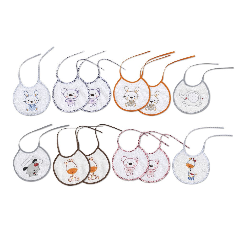 Spill-Proof Terry Baby Bib with Perfect 20x20cm Size