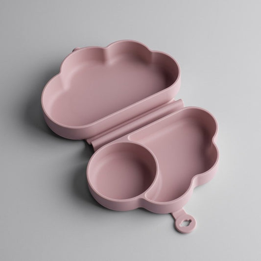 Tommee Tippee Silicone Foldable Plate with Suction Base – Pink