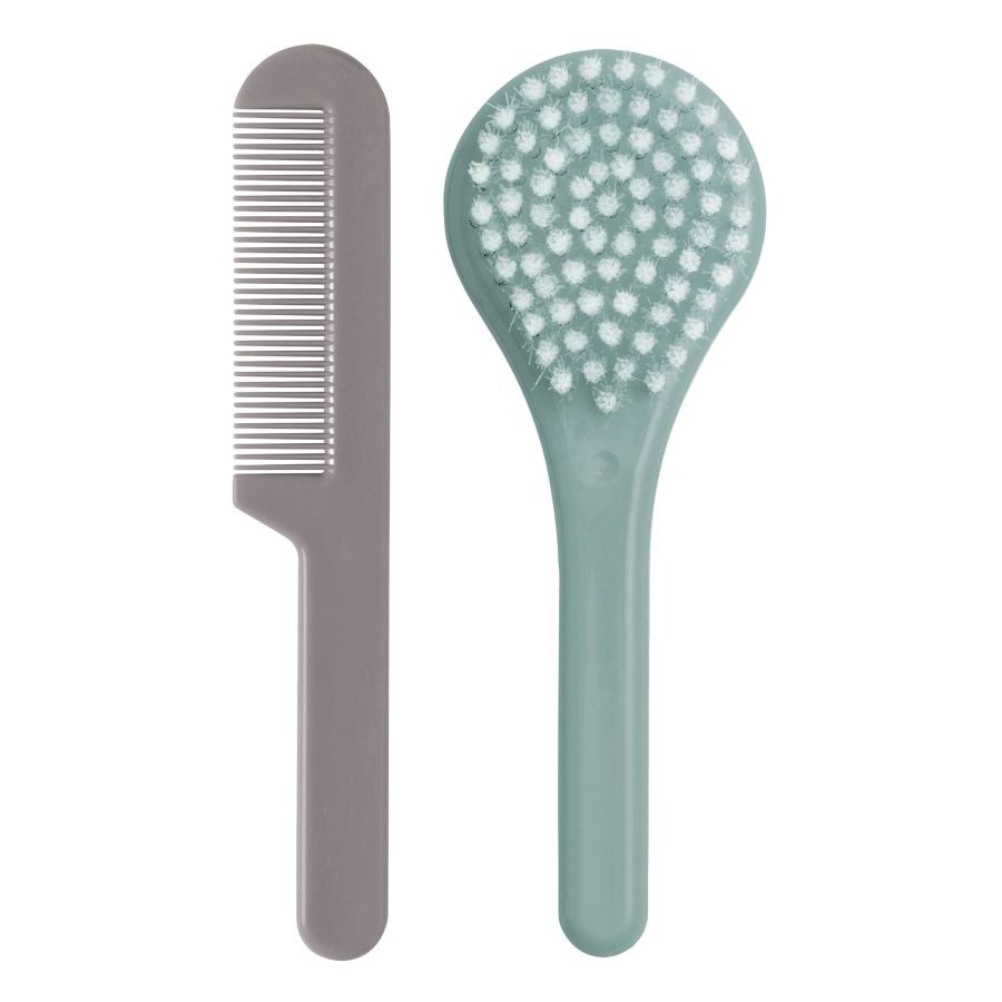 LUMA Children's Comb and Brush Set – Ice Blue