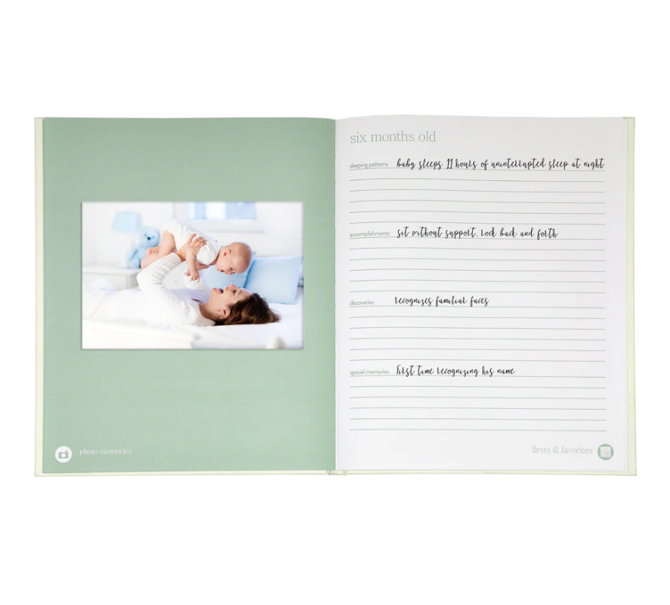 Leaves Babybook Sage