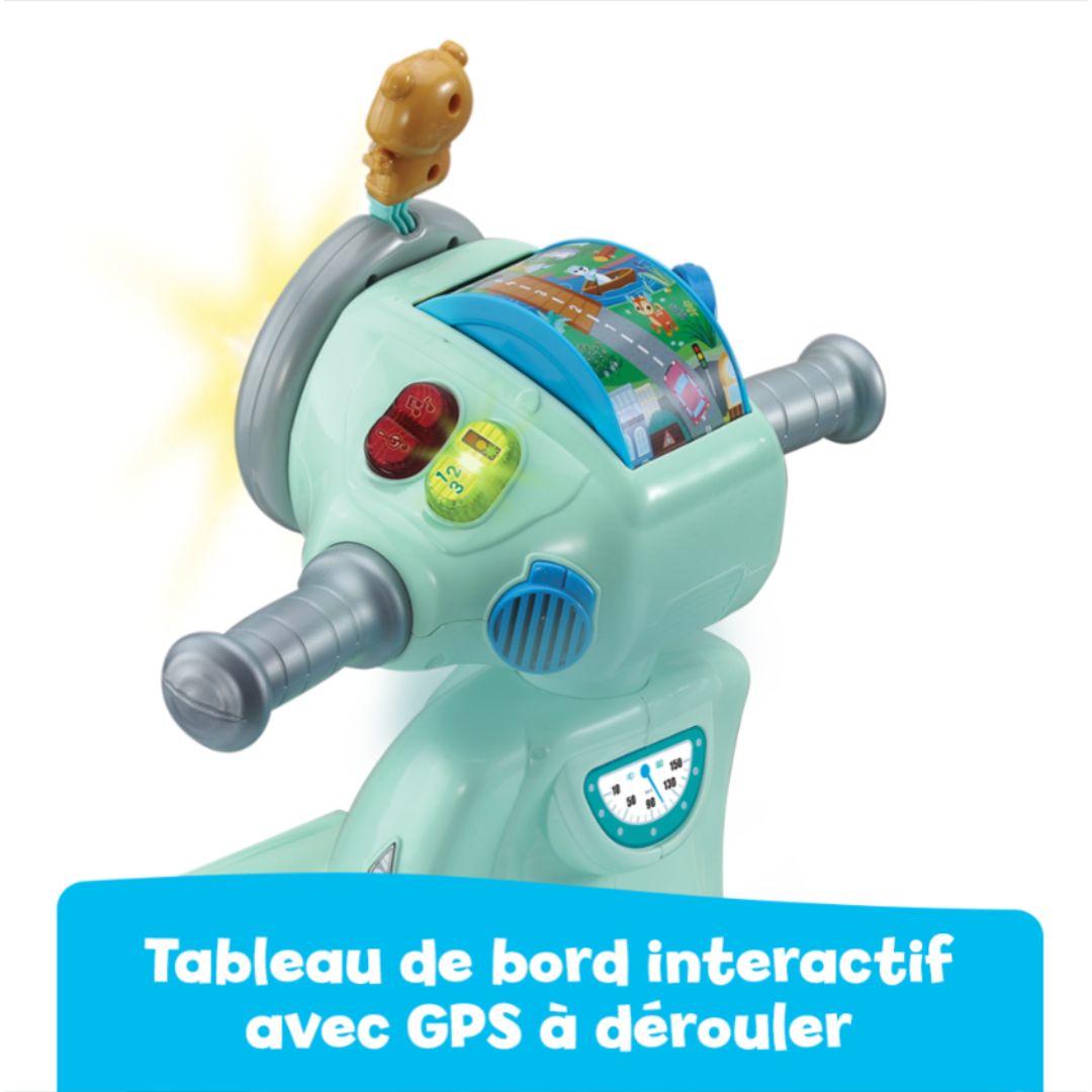 VTech 3 in 1 Interactif Scooter Blue Ride-On