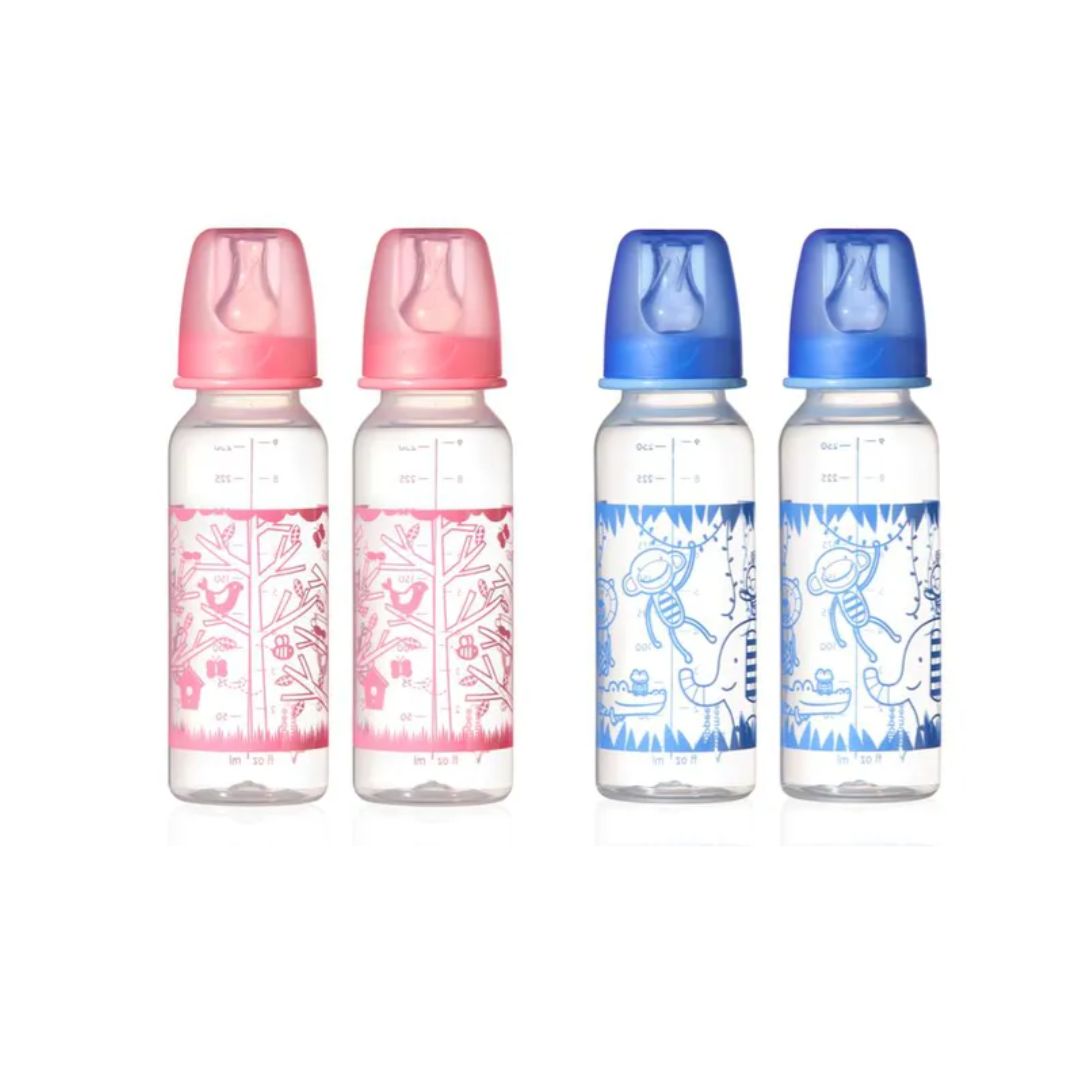 Tommee Tippee Essentials Decorated Feeding Bottles (3M+) – 250ml