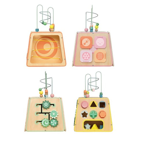 Classic World Arty Activity Cube Wooden Multi-Activity Toy