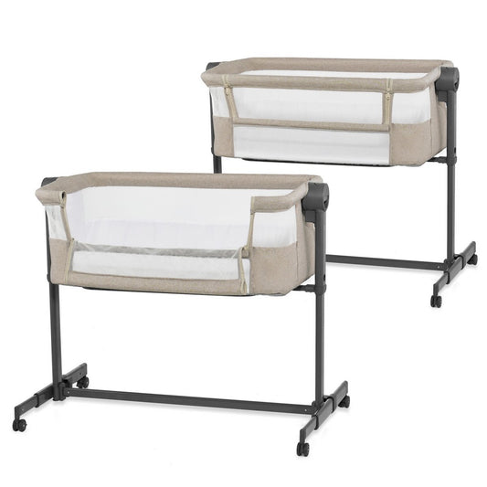 Kinderkraft: NESTE UP 2 Bedside Co-Sleeper & Travel Cot - Beige
