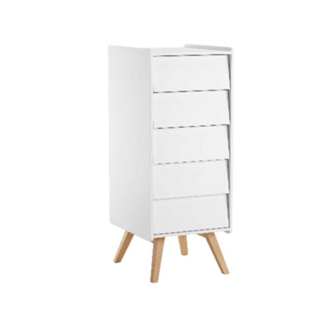 Vox Dresser VINTAGE 5 Drawers White/White