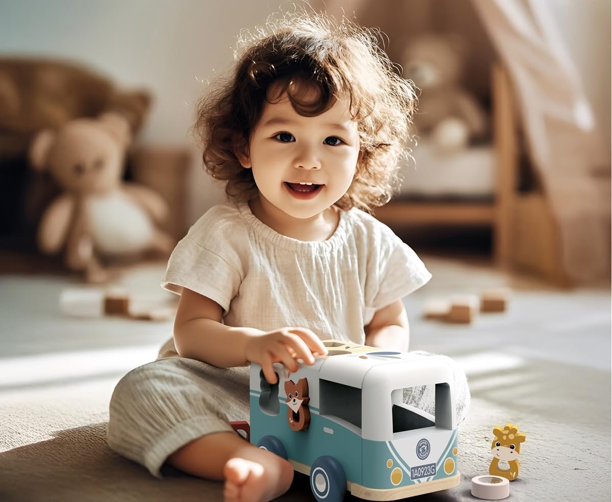 Speedy Monkey Wooden Sorting Box Transporter