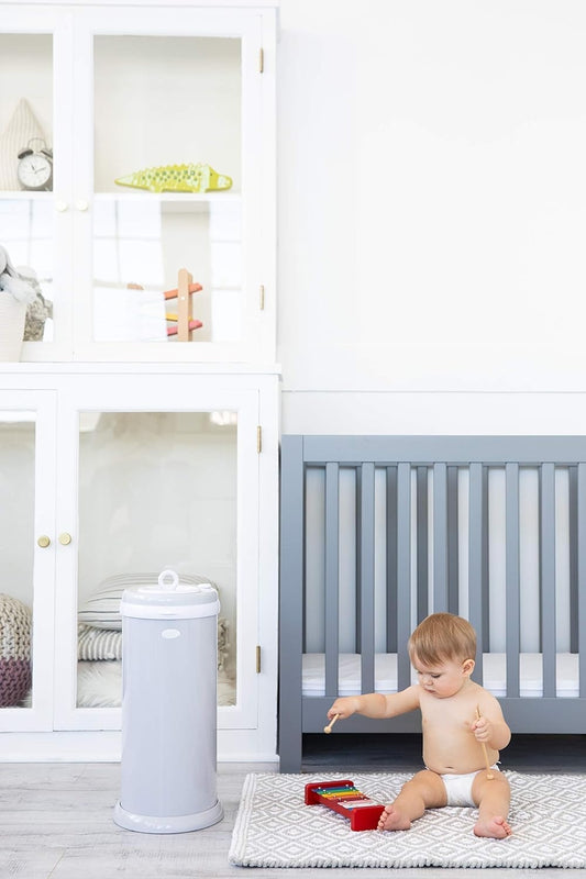 Ubbi: Steel Odor-Locking Diaper Pail – Gray