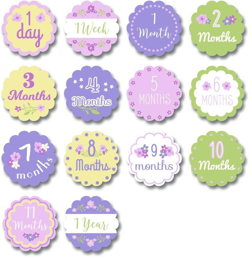 Lulujo: Baby’s First Year Milestone Blanket and Card Set (Isn't She Lovely)