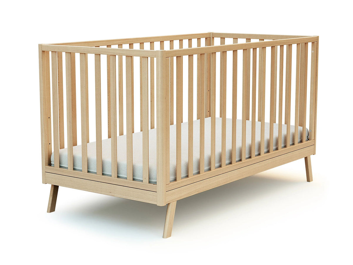 Jurababy: Lit Bébé Évolutif KASA (70x140cm) - 2-in-1 Nursery Cot & Toddler Bed