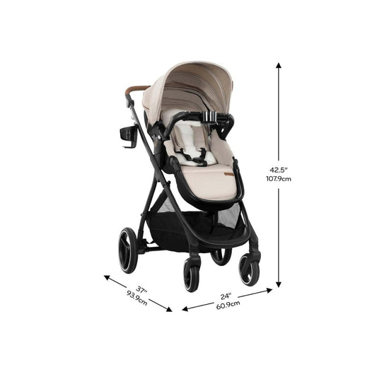 Evenflo®: Sistema de Viaje Shyft™ Intuiti+ con Revolve180™ LiteMax™ NXT y SensorySoothe™ – Champán