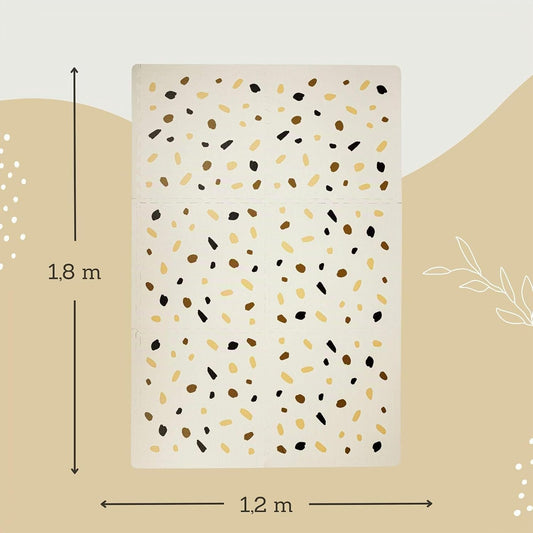 Stylish XXL Foam Baby Play Mat – Terrazzo Design (1.8m x 1.2m)