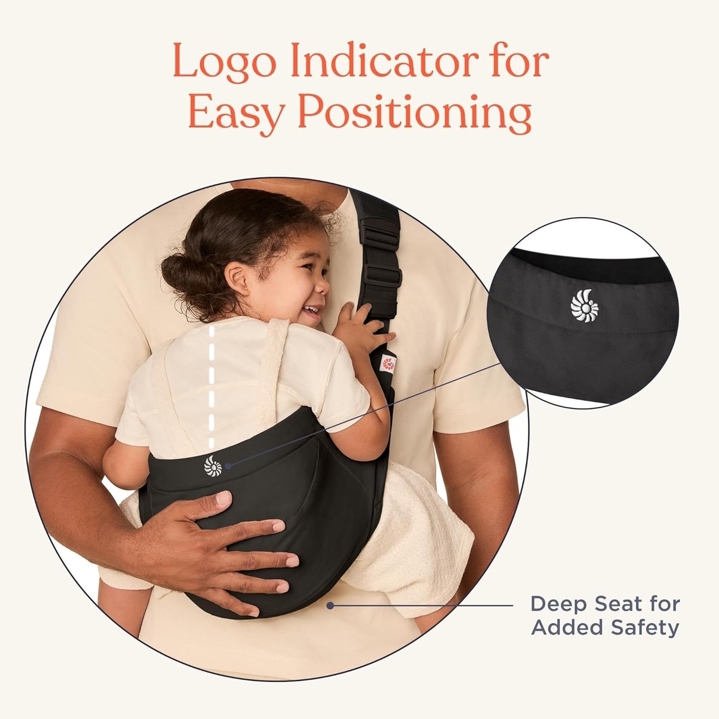 Ergobaby Upsie Sling Baby Hip Carrier (Onyx Edition)