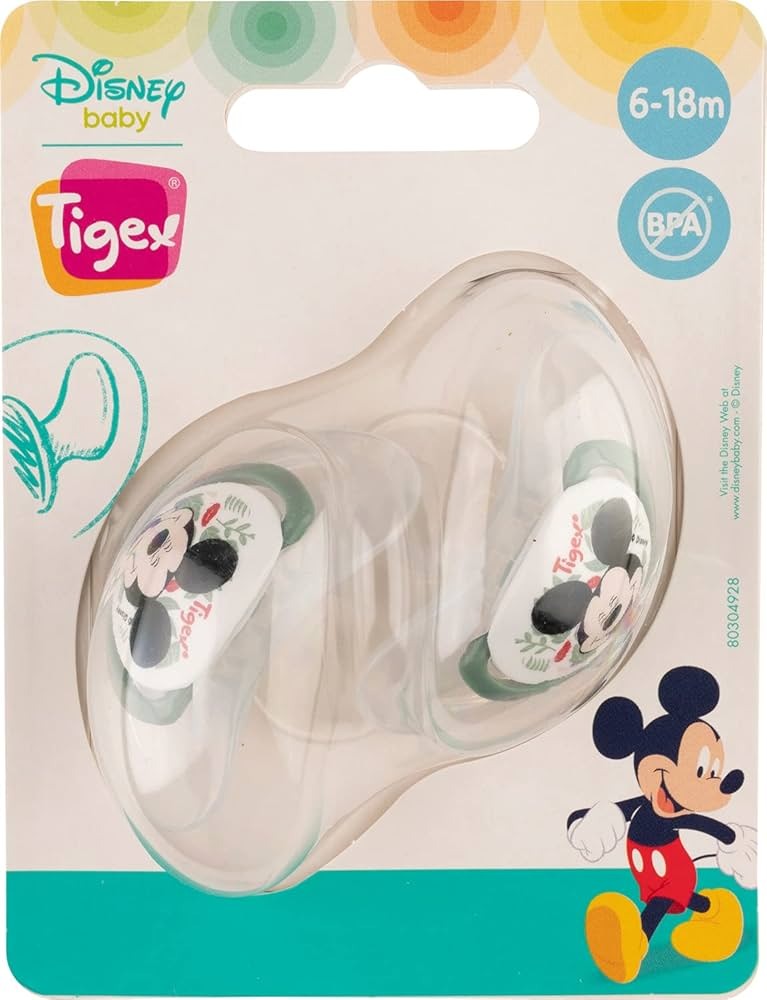Tigex Smart Silicone Pacifier with Mickey Mouse Design – babybuzzlb