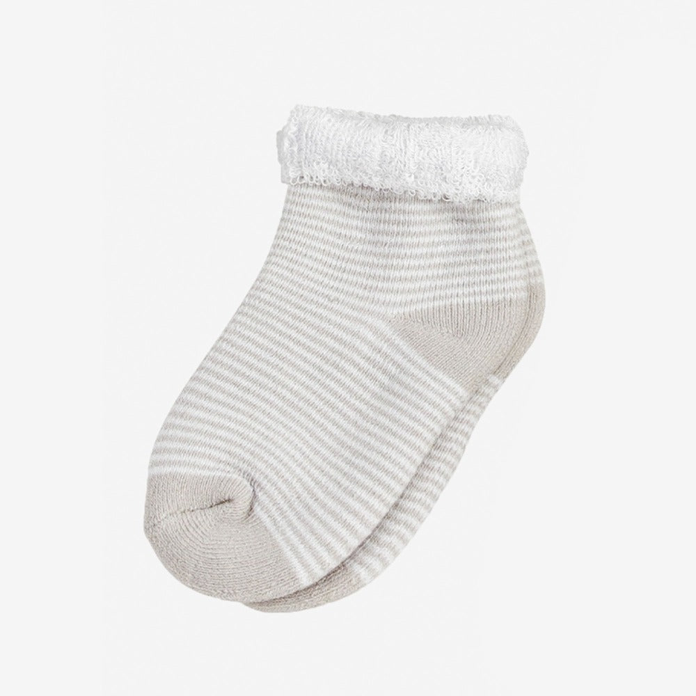 Pack of 3 pairs of beige socks
