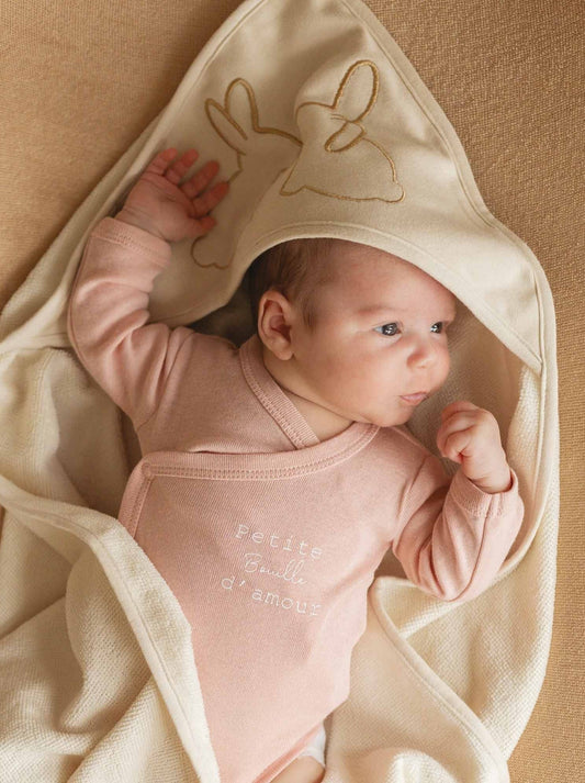 Trois Kilos Sept: Set of 2 Bouille Bodysuits – Rose Poudré (3 Months)