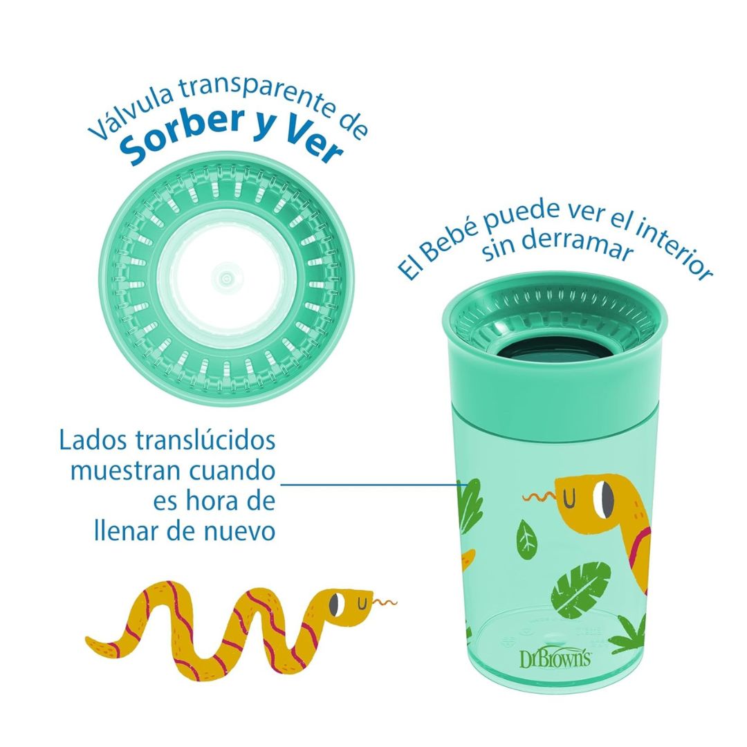 Dr. Brown’s Milestones Cheers360 Spoutless Training Cup – Green