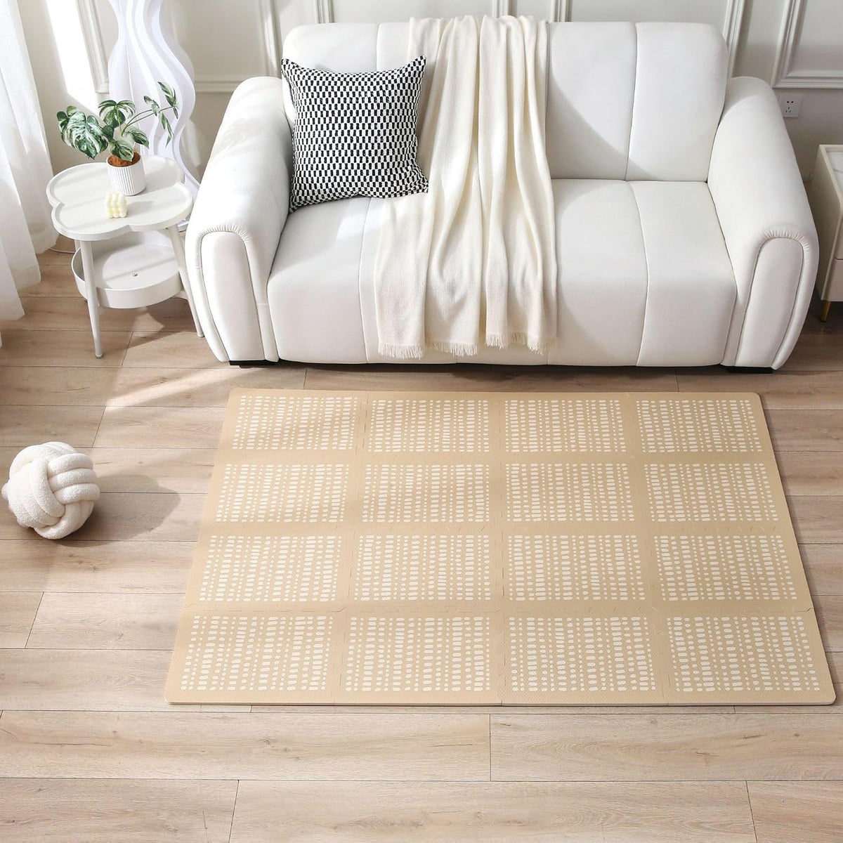 Hakuna Matte Stylish XL Puzzle Mat โ Hygge Sand (1.7m x 1.2m)