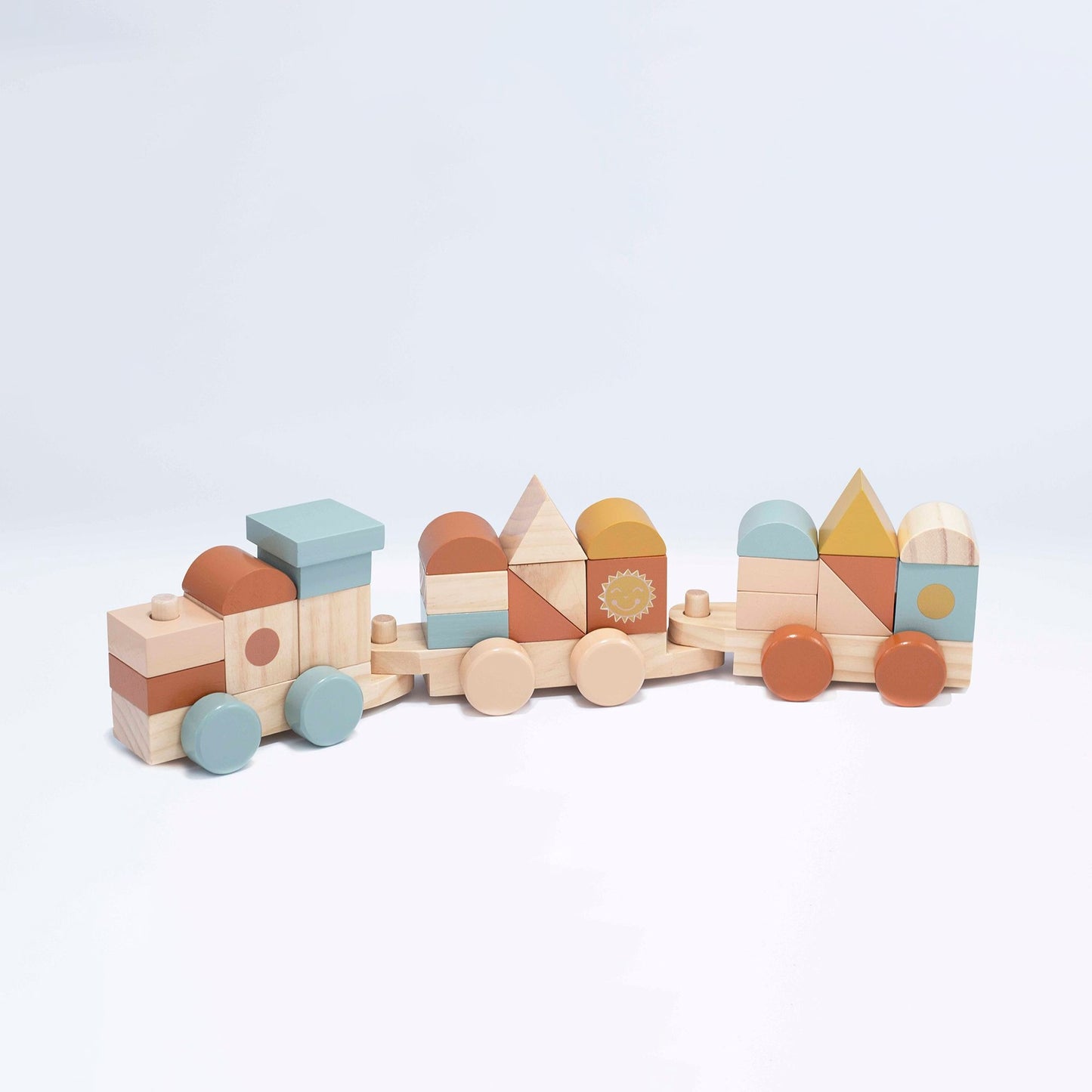 Wooden Block Train Set