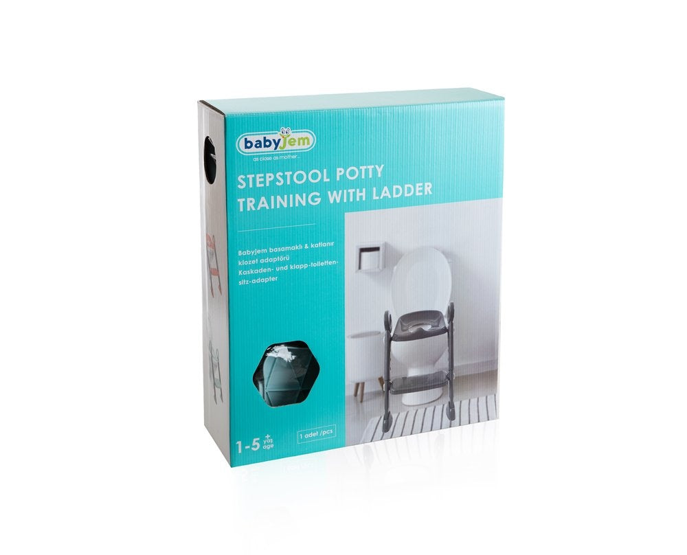Babyjem: Step Stool Toilet Trainer – White