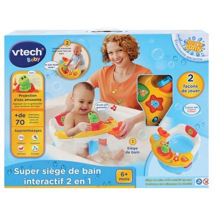 VTech: 2-in-1 Super Interactive Baby Bath Seat & Activity Center