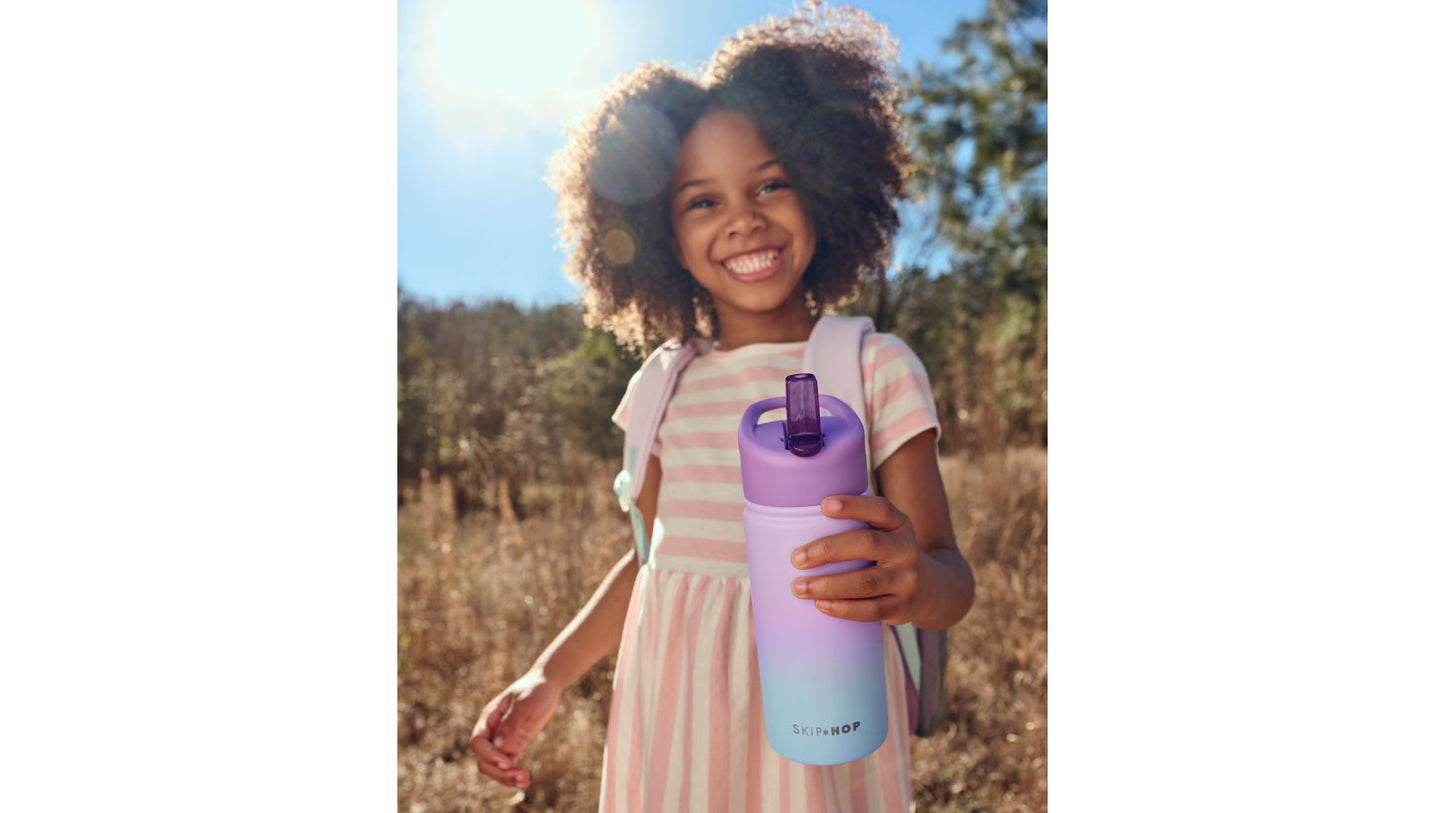 Insulated Stainless Steel Kids Water Bottle with Straw