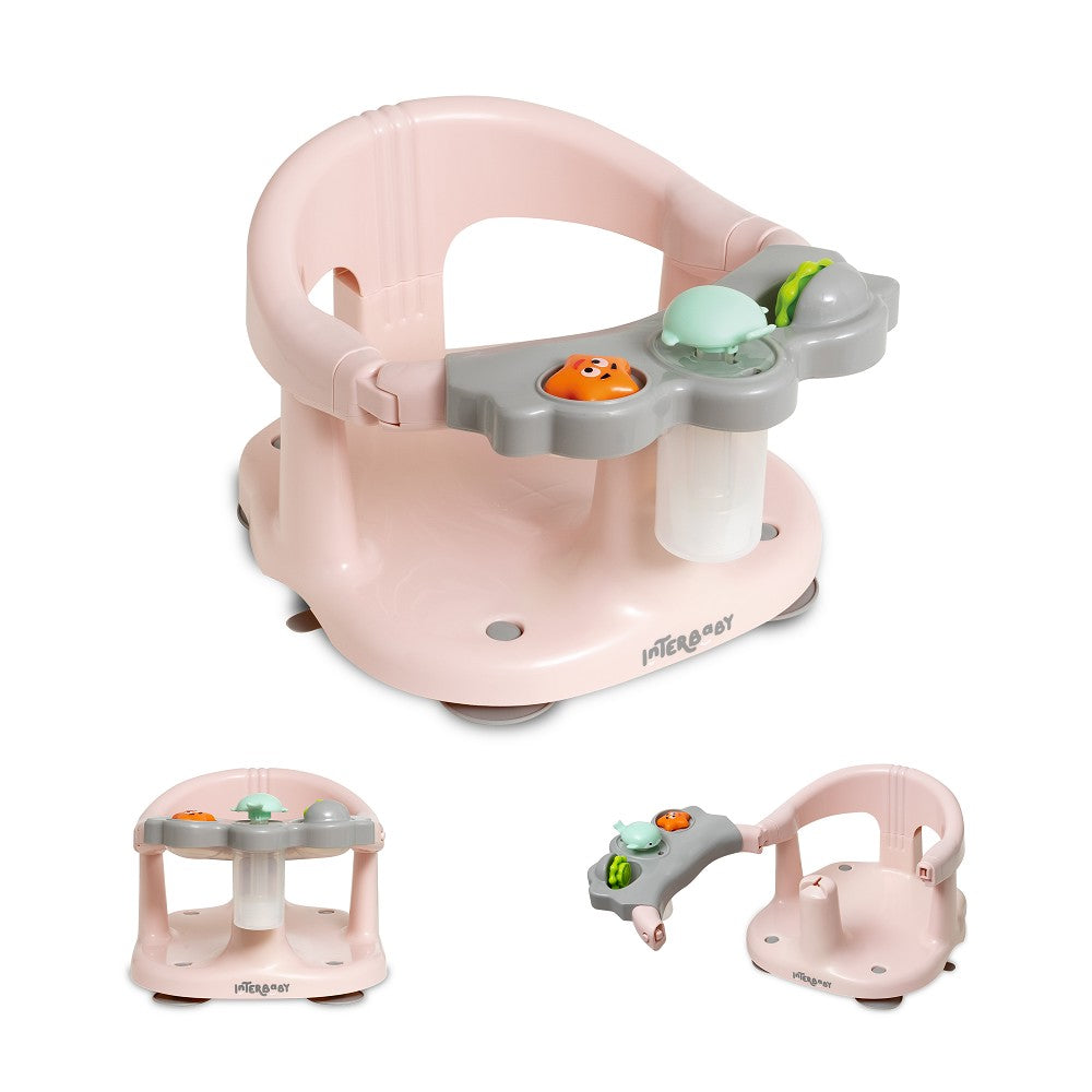 Pink baby bath seat best sale