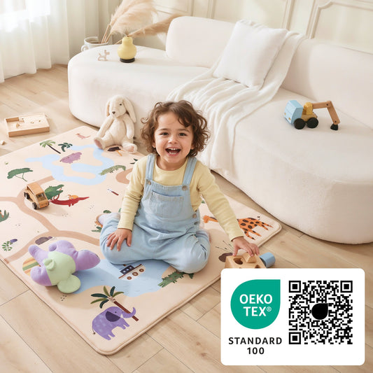 Hakuna Matte Cloud-Soft Baby Play Mat – Safari Edition