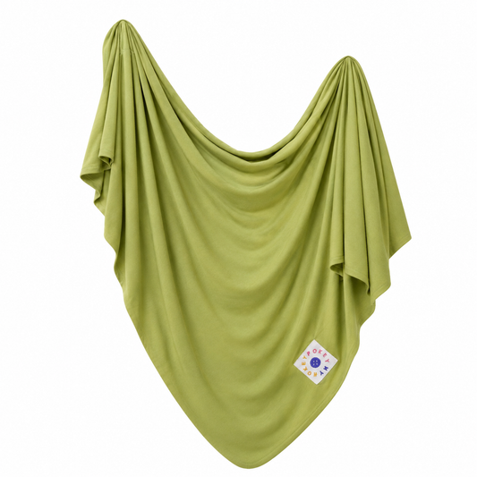 Grass Green Swaddling Blanket