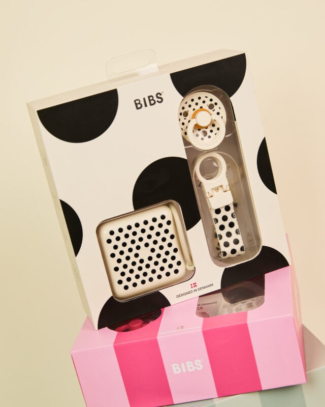 Bibs Gift Set Polka Soothe & Go