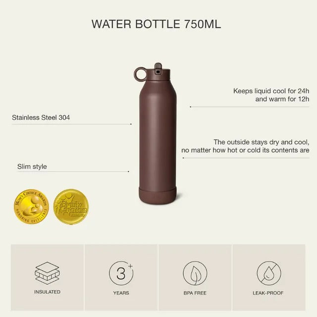 Citron - Stainless Steel Water Bottle - Tiger - 750ml