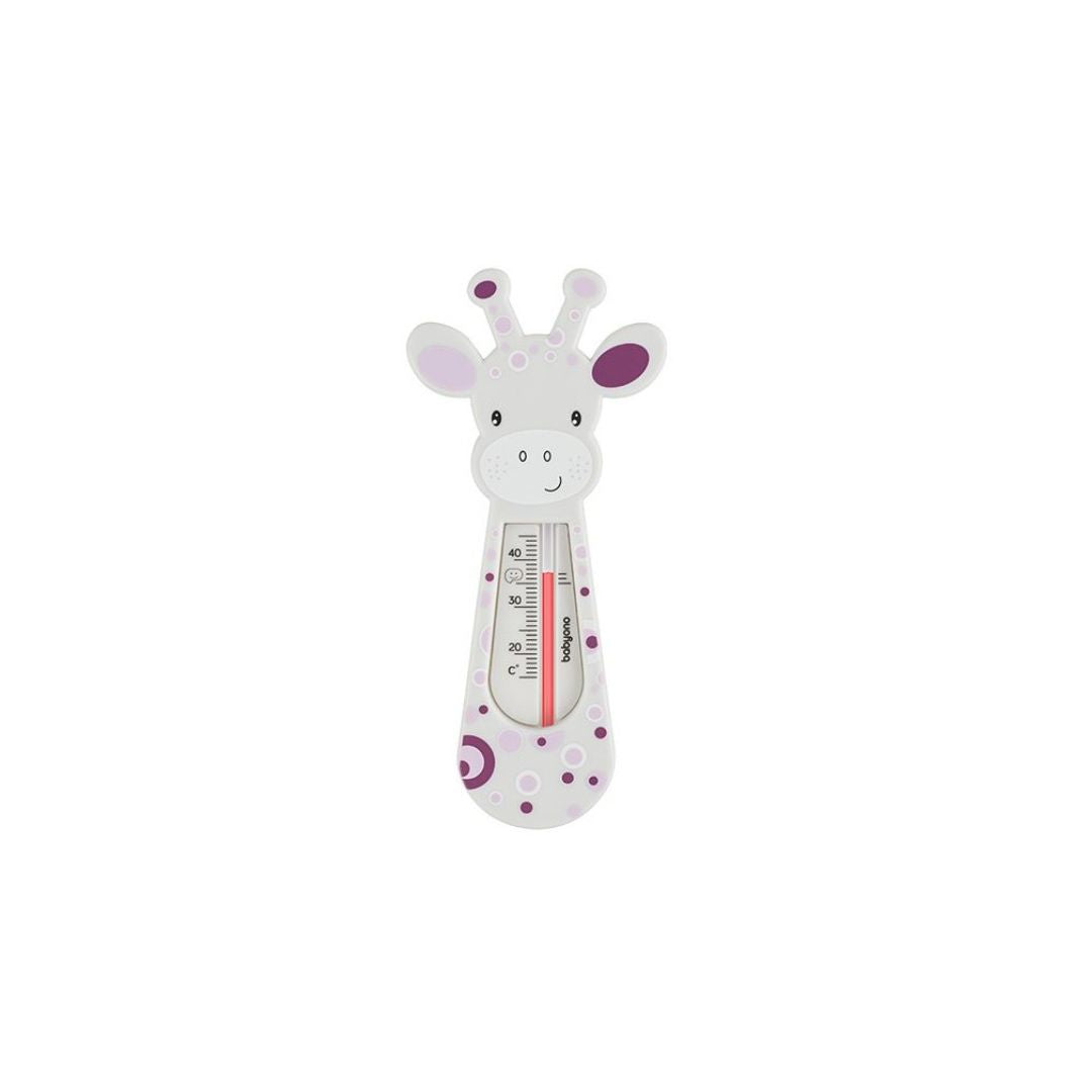 Babyono Floating Bath Thermometer Giraffe - White/Violet