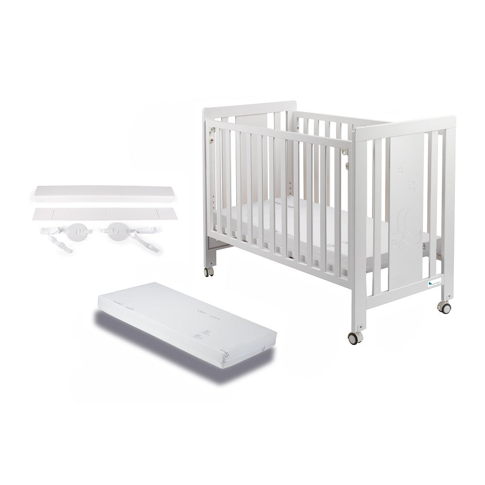 Cot for Mattress 60x120-Lovely-White with Mattress