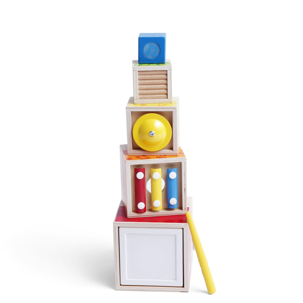 Hape Stacking Music Set: A Musical Tower of Discovery – babybuzzlb