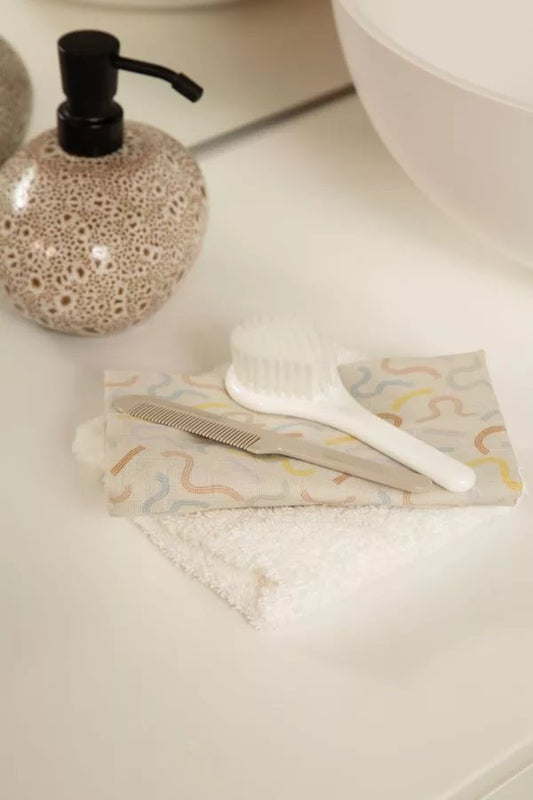 LUMA Comb and Hairbrush Set – White