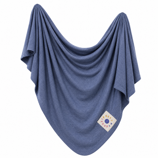 Light Ocean Swaddling Blanket