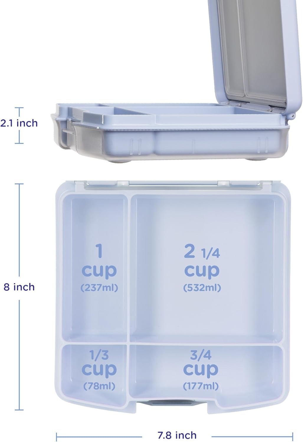 Bento Lunch Box for Kids with 4 Compartments