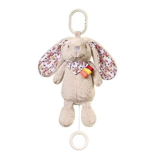 Rabbit soft toy with music box