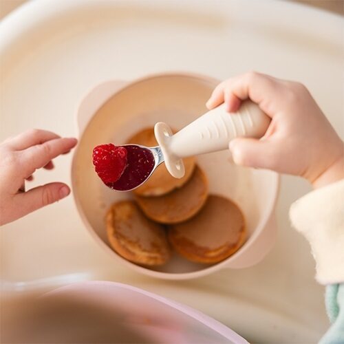 Stainless steel spoon and fork- Pink