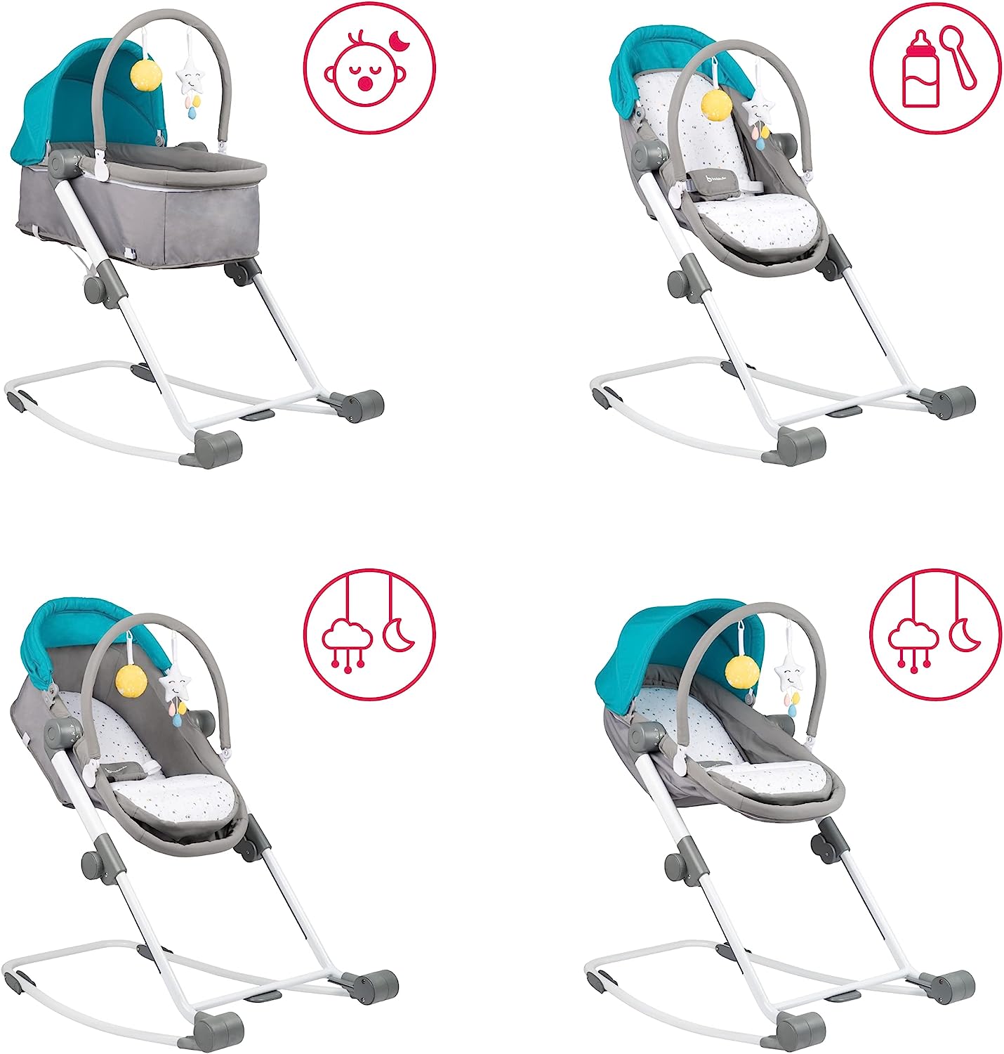 Badabulle Compact Relax 4-in-1 Bouncer