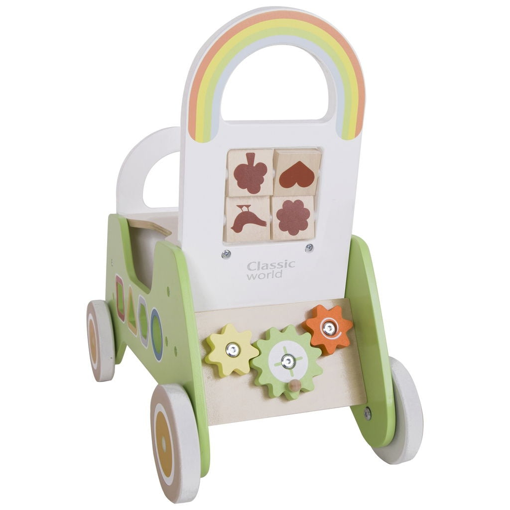 Classic World Learning Pram 2in1 Baby Walker & Activity Toy