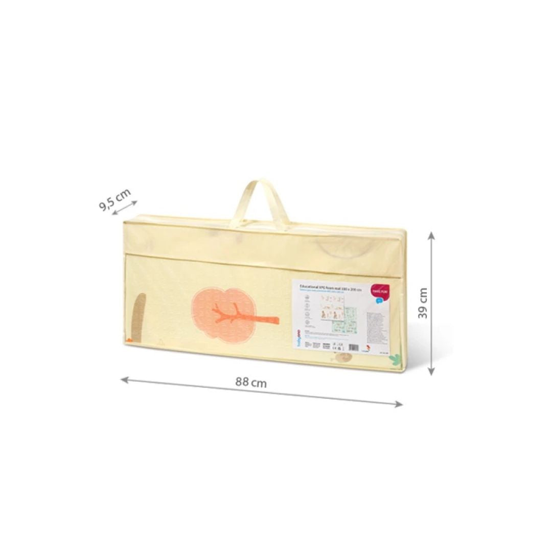 Babyono Educational XPE Foam Play Mat (180 x 200 cm)