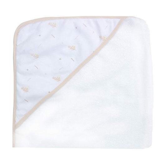 Trois Kilos Sept Set of 2 Rabbit Print Hooded Towels – Beige (70 x 70 cm