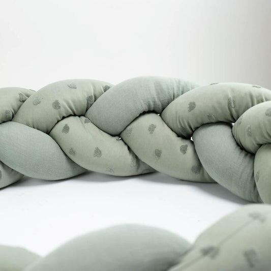 Trois Kilos Sept Decorative Braided Bumper – Honey Argile (200 cm)
