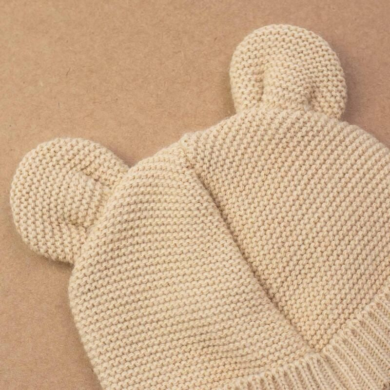 Trois Kilos Sept Knitted Newborn Hat – Caramel (0-1 Month)