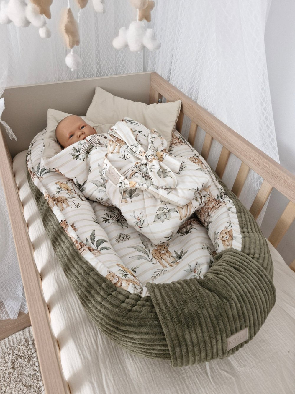KOELL: Baby Cocoon Nest - Safari Collection