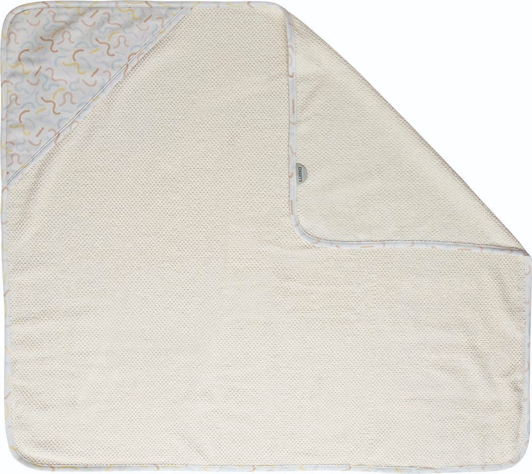 Luma Hooded Bath Cape Half Moon – Multi Lines