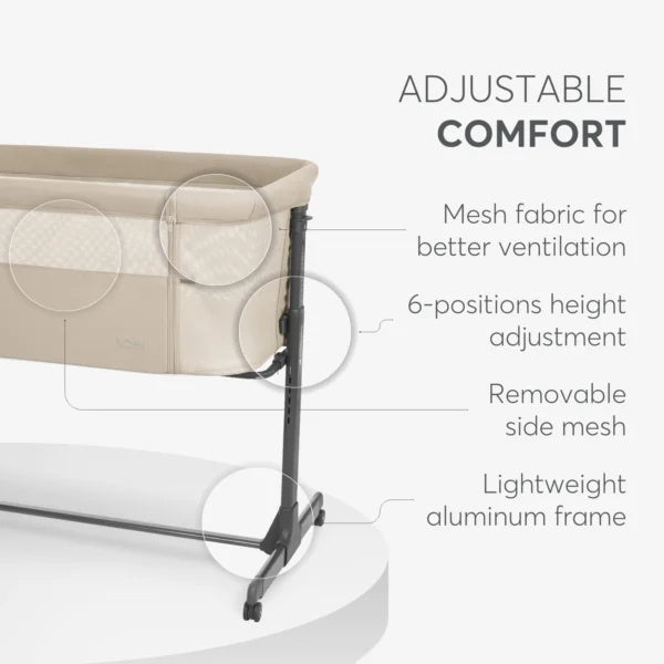 Kikkaboo: Bedside Crib Noah – Beige