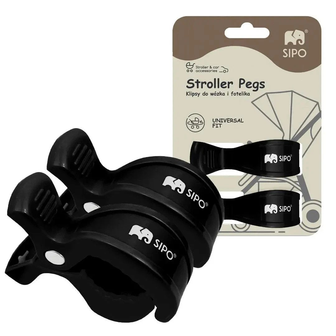 SIPO: Universal Stroller Clips / Pegs (Set of 2)