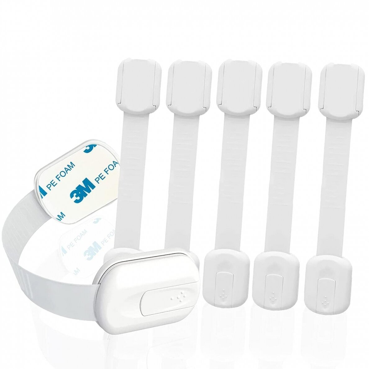 SIPO: Flexible Baby Safety Strap Locks (6 Pack - SBS-217)